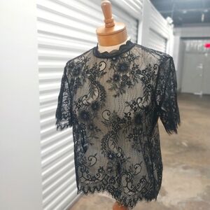 Black Lace top NWT